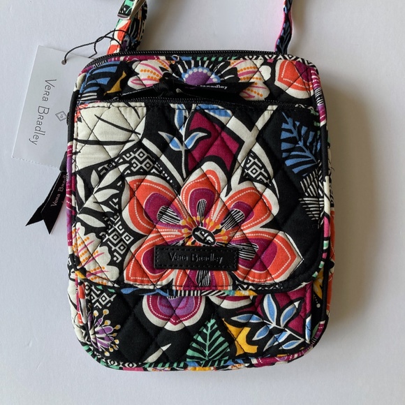 NWT Vera Bradley Kauai Floral RFID Mini Hipster Cross Body Flap Front Pockets - Picture 3 of 12